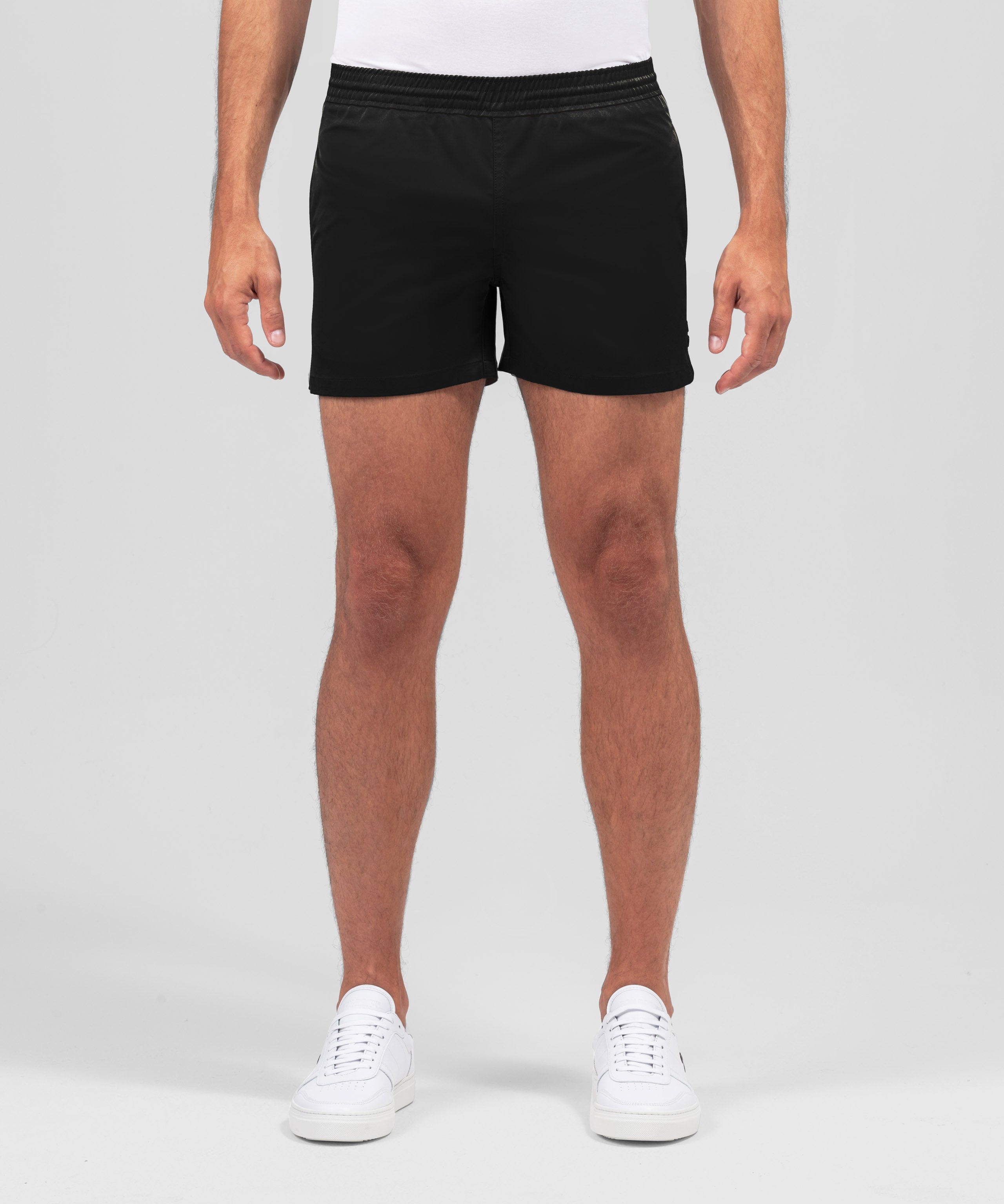 メンズウェア RUFFLOG NYLON STRETCH SHORTS BLACK RD Exerciser Shorts: Black | Ron Dorff