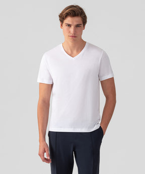 V Neck T-Shirt Eyelet Edition: Optic White