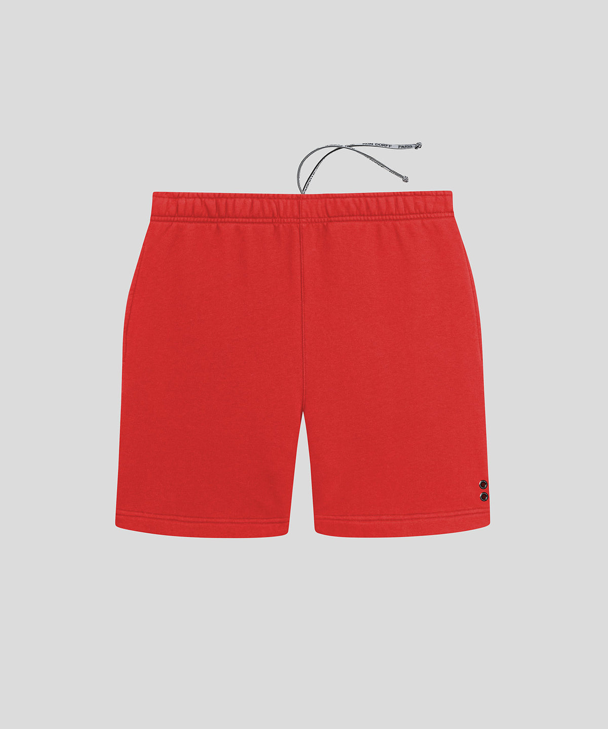 Organic Cotton Jogging Shorts: Burnt Red