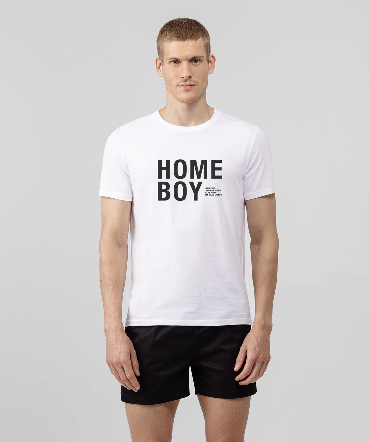 Organic Cotton T-Shirt "HOME BOY": White