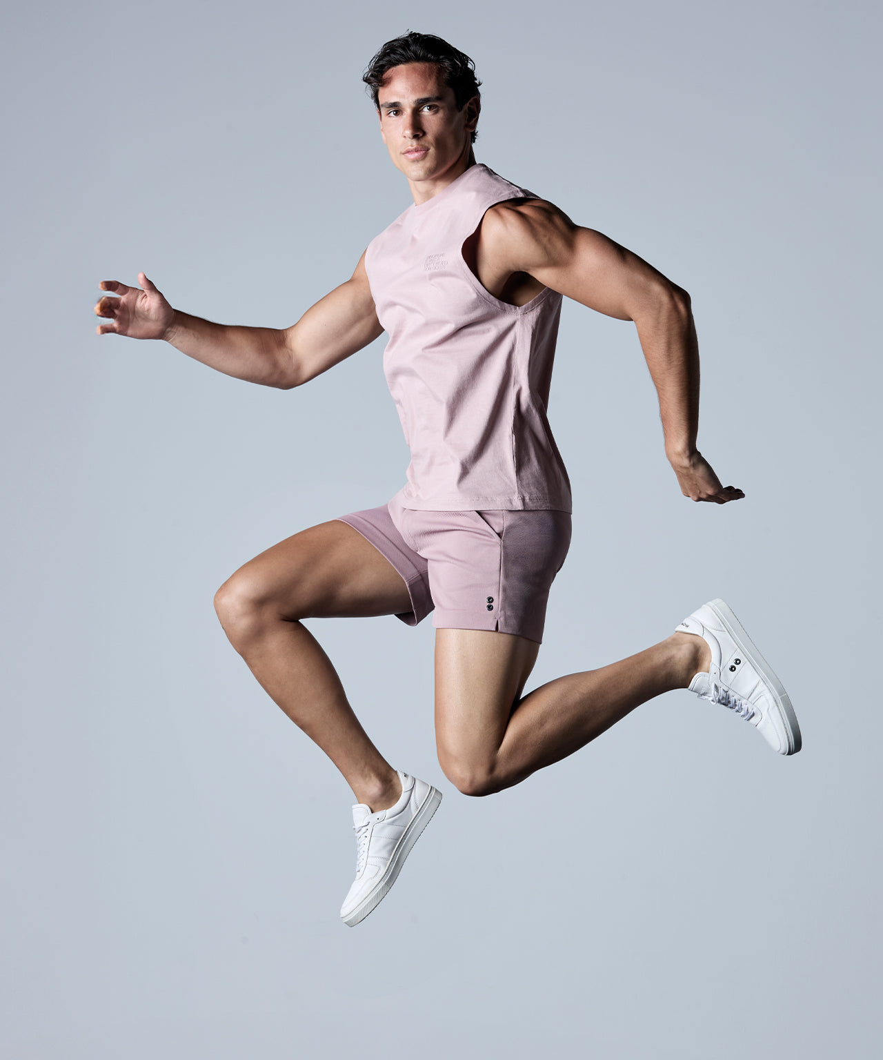 Organic Cotton Sleeveless T-Shirt Small Print "DISCIPLINE": Woodrose