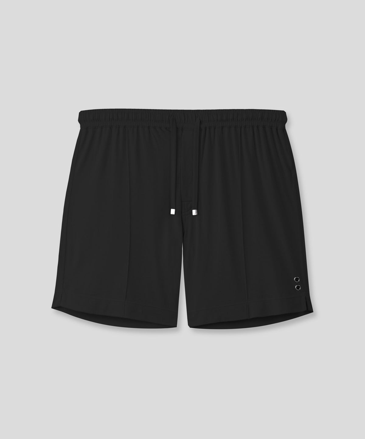 Cotton Modal Home Shorts: Black