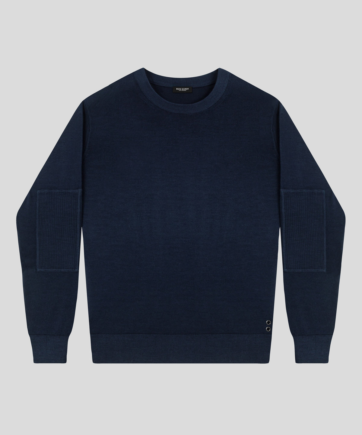 Light Merino Wool Army Sweater: Navy