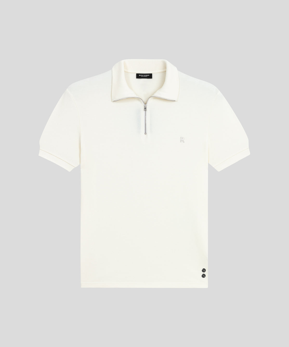 Cotton Piqué RD Polo: Off White