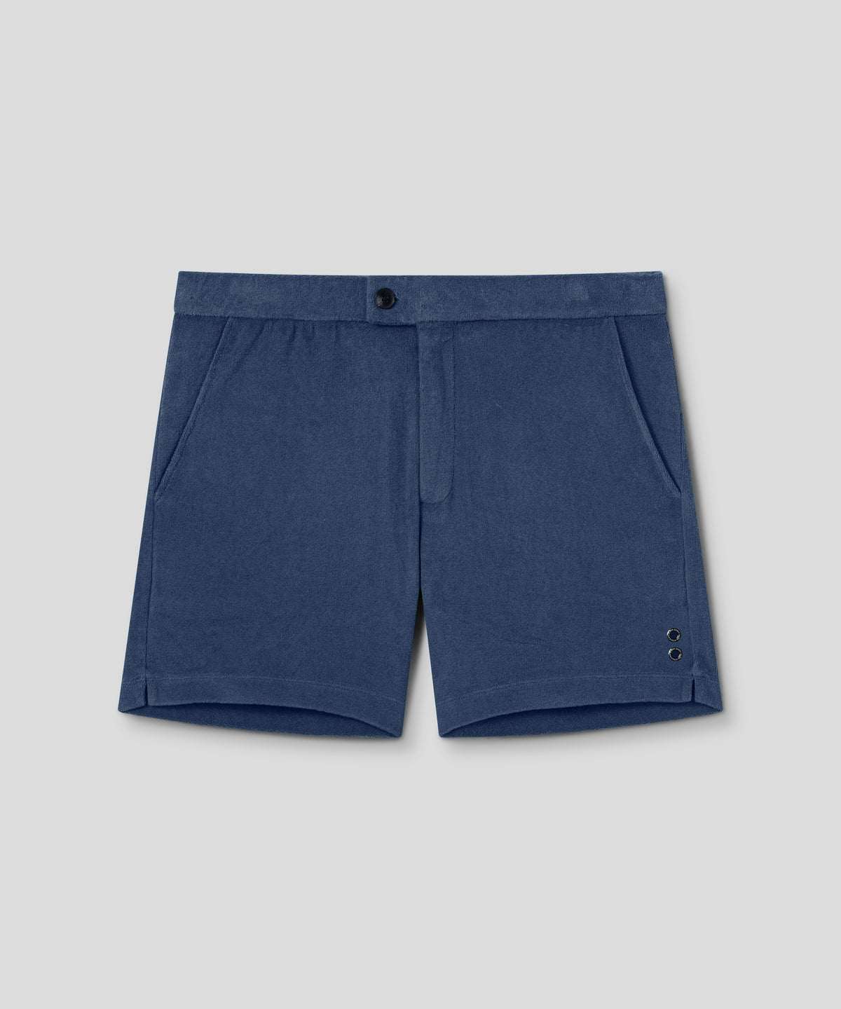 Cotton Terry Tennis Shorts: Deep Blue