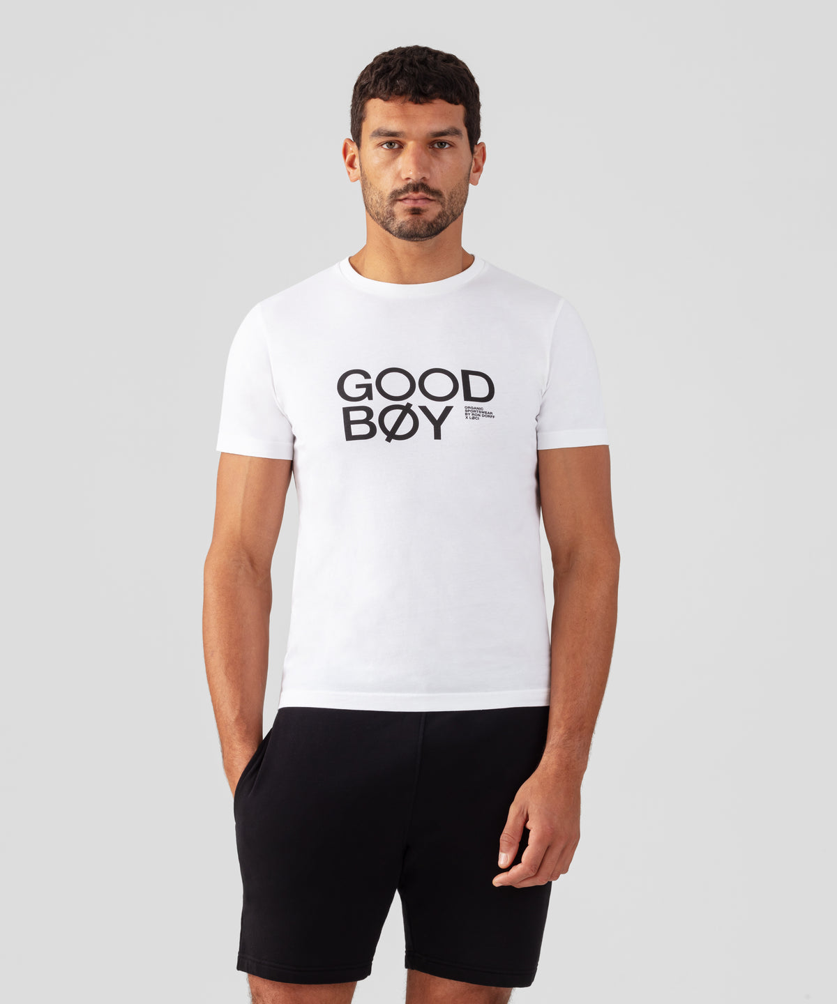 RON DORFF x LØCI Organic Cotton T-Shirt "GOOD BØY": White