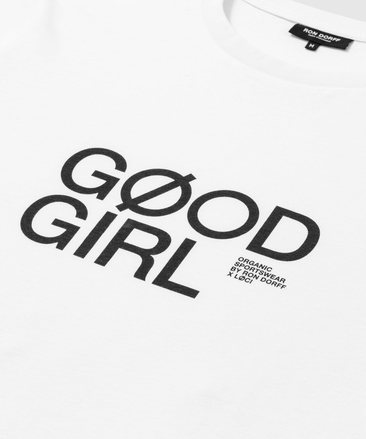 RON DORFF x LØCI Organic Cotton T-Shirt "GØOD GIRL": White