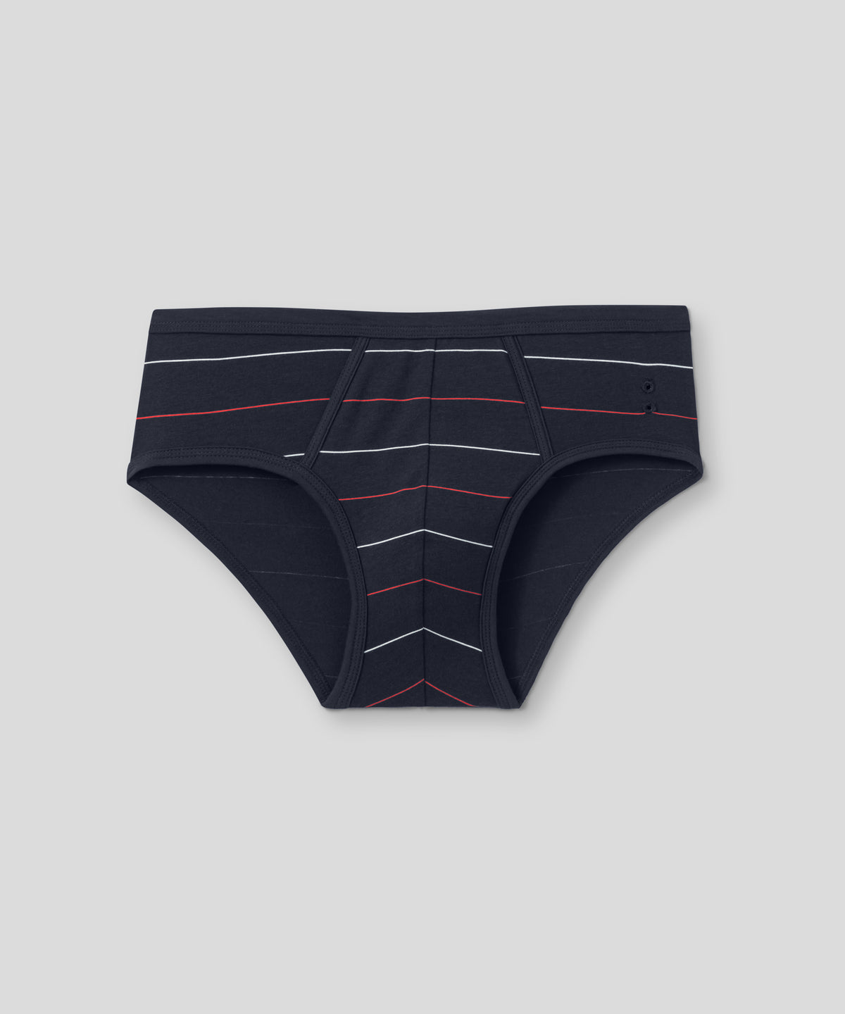 Y-Front Briefs w. Tennis Stripes: Navy