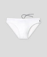 Slim Swim Briefs: White