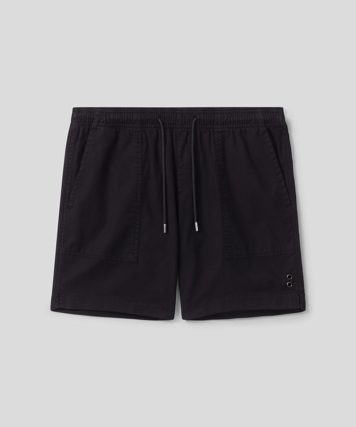 Cotton Sports Chino Shorts: Black