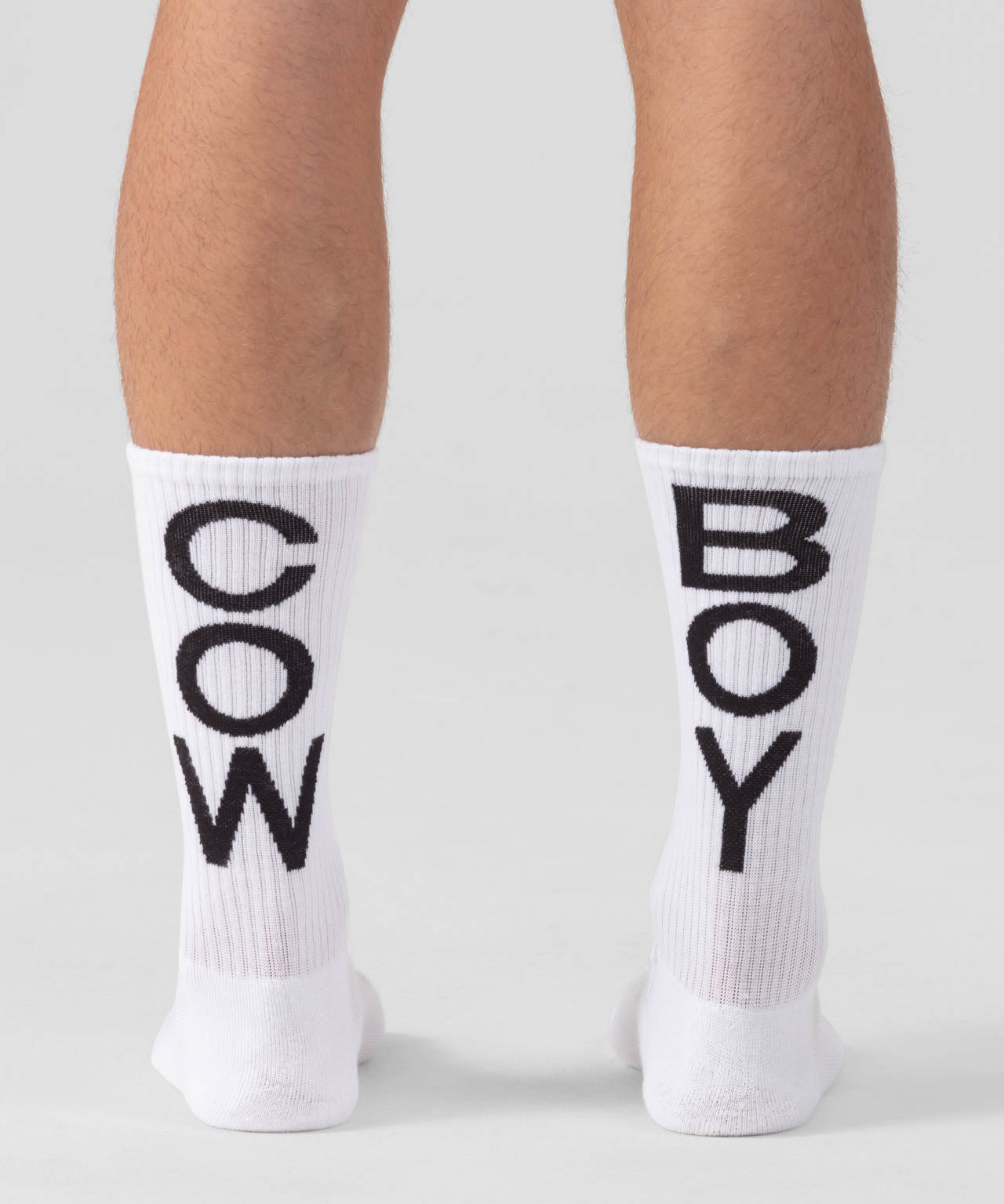 Sports Socks "COW BOY": White