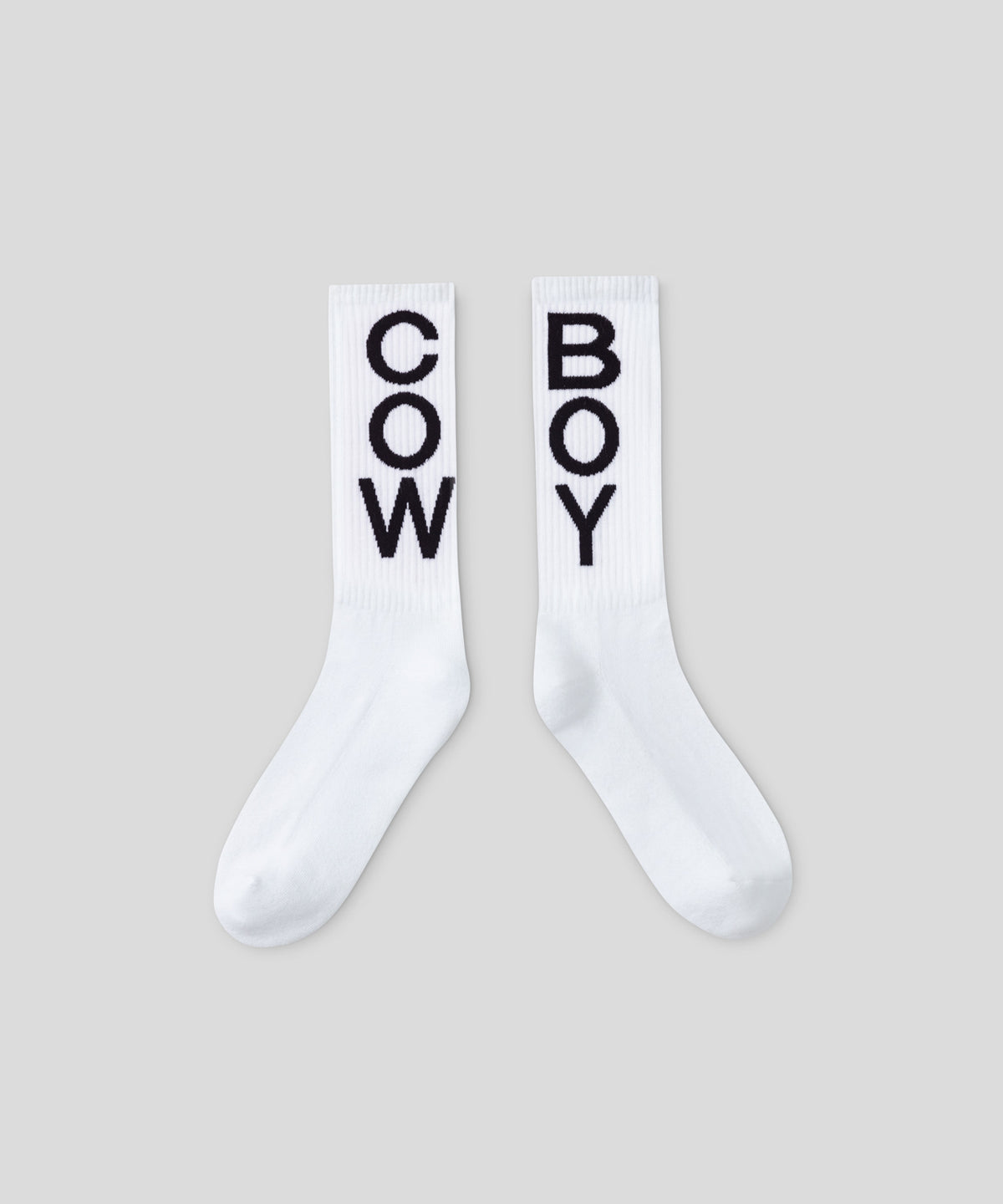 Sports Socks "COW BOY": White