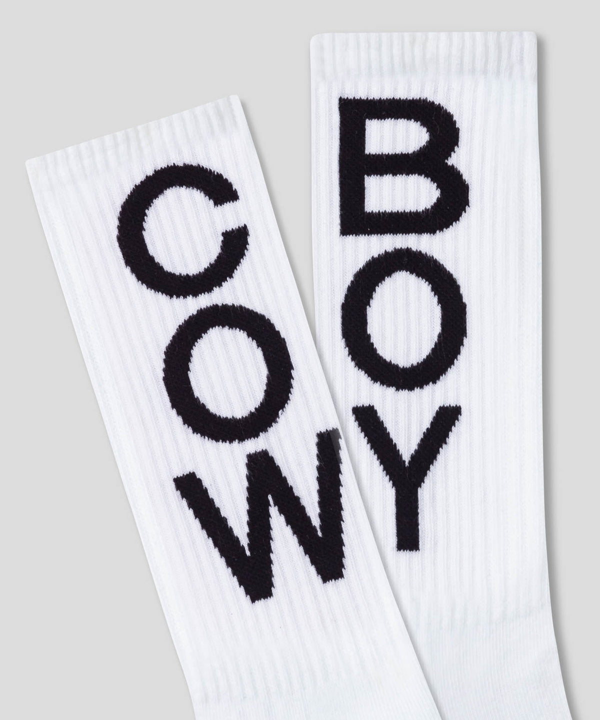 Sports Socks "COW BOY": White