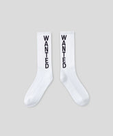 Sports Socks "WANTED": White