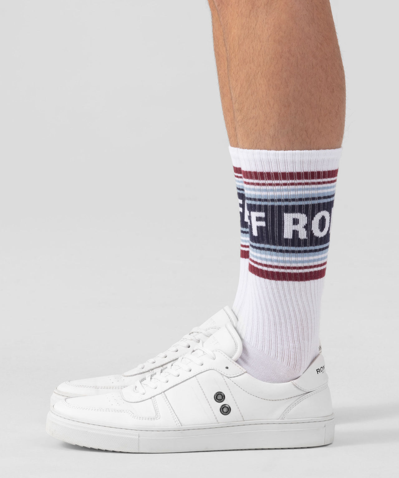 Sports Socks "RON DORFF" w. Stripes: Navy