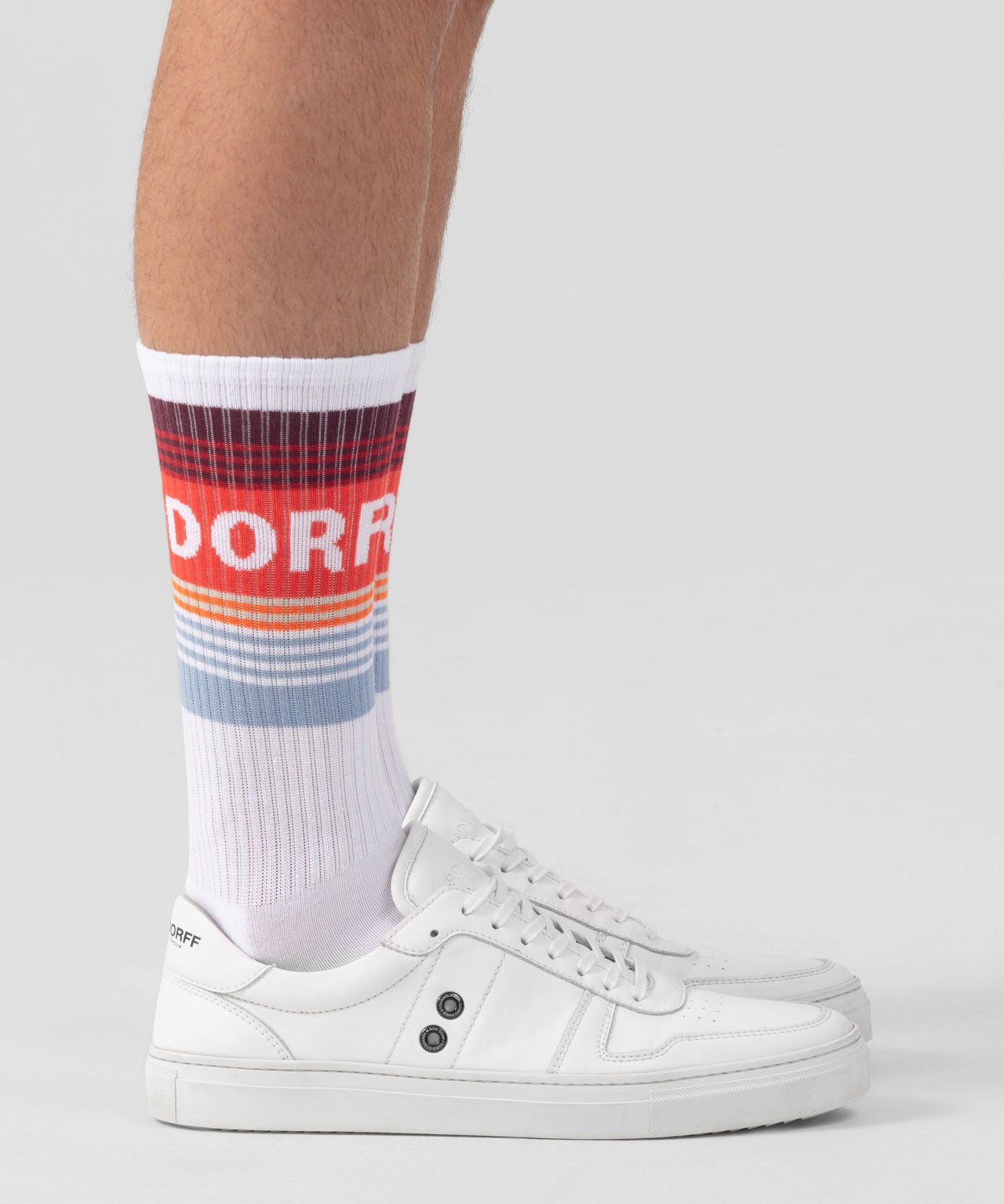 Sports Socks "RON DORFF" w. Stripes: Red