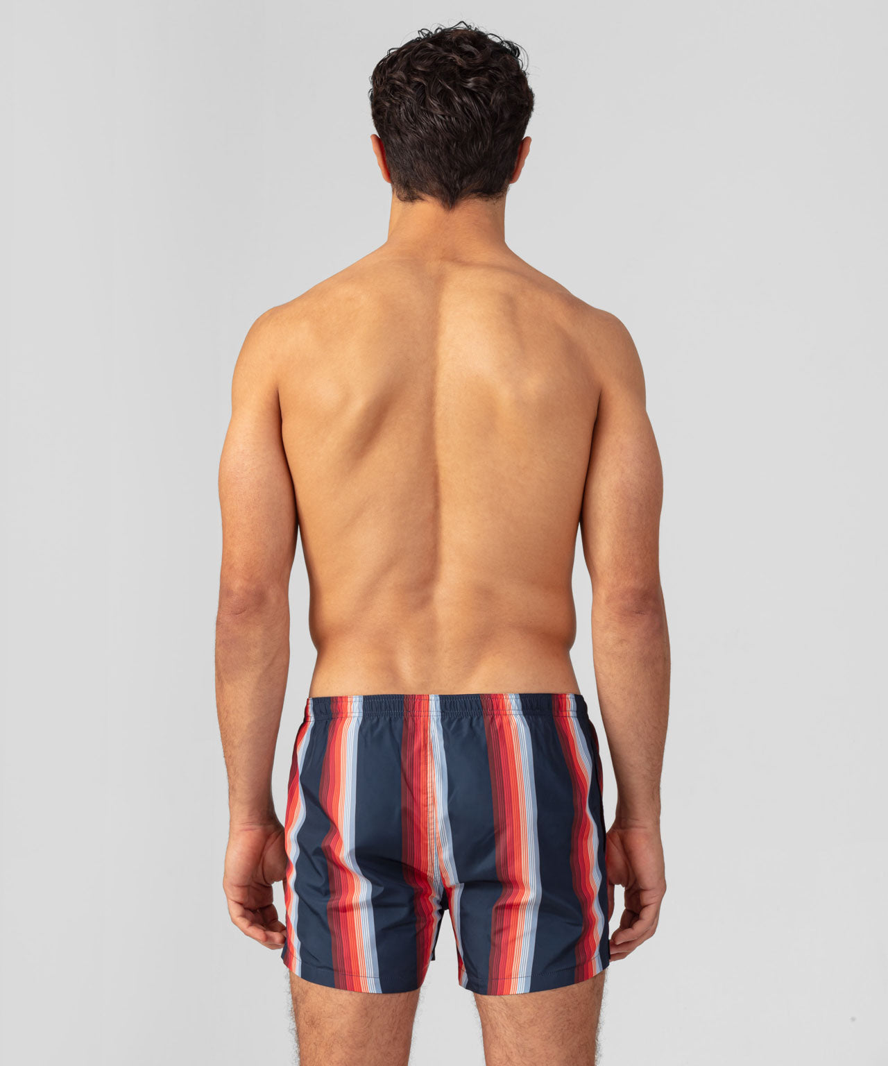Swim Shorts w. Stripes: Navy