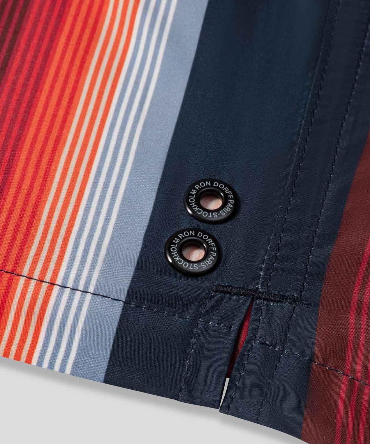 Swim Shorts w. Stripes: Navy