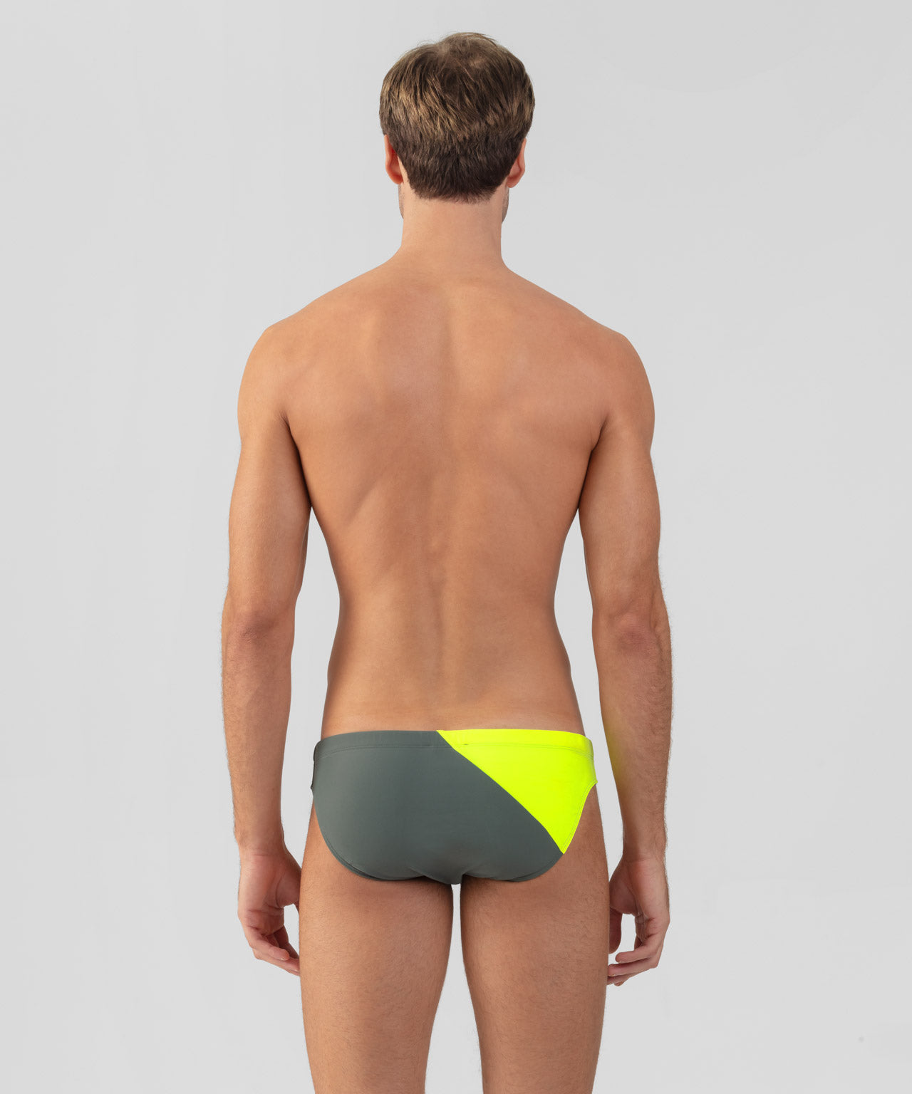 Slim Swim Briefs Bicolor: Green Shadow/Neon Yellow