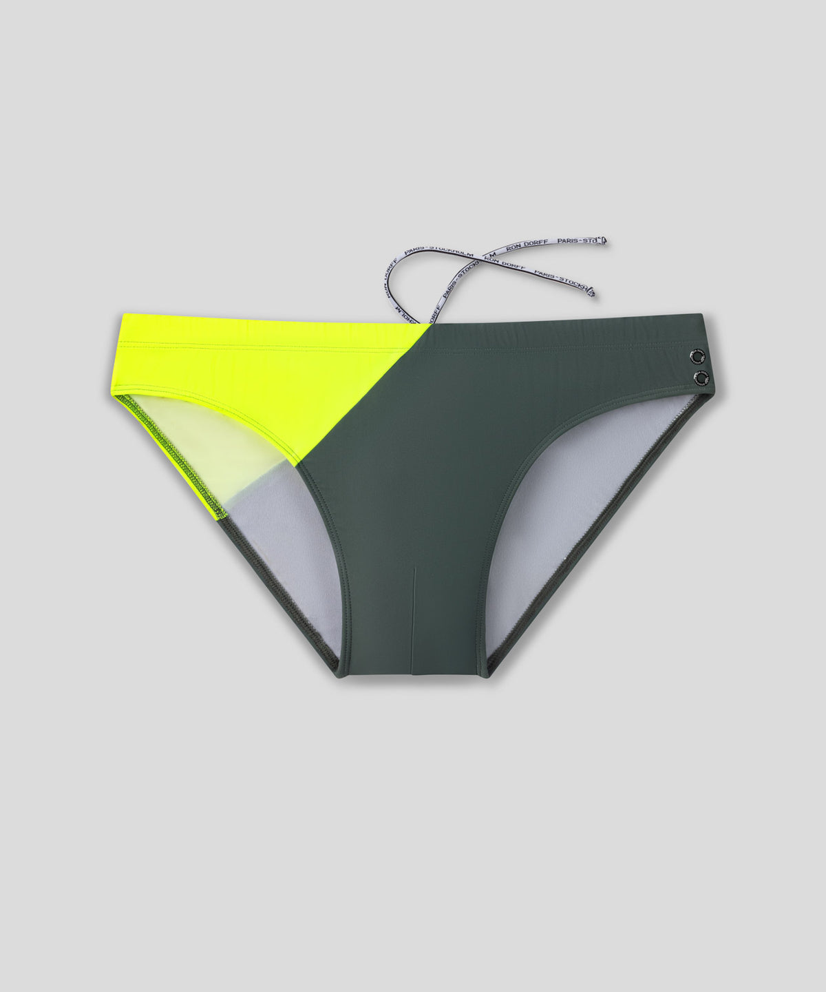 Slim Swim Briefs Bicolor: Green Shadow/Neon Yellow