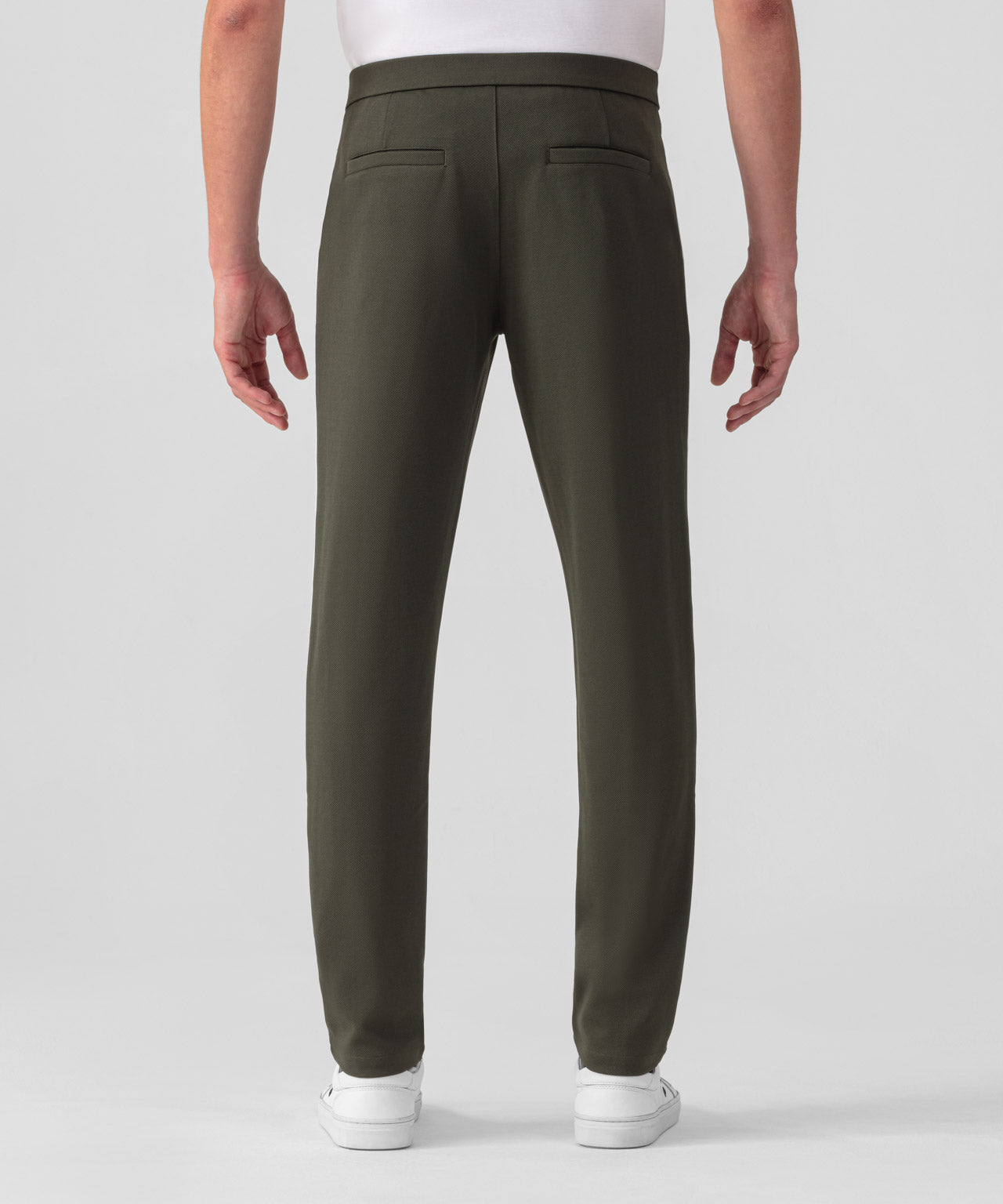 RD Tennis Pants w. Piping: Dark Khaki