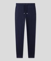 Light Cotton-Silk Pants: Navy
