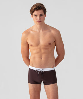 Swim Trunks w. Waistband: Espresso Nude