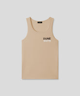 Organic Cotton Tank Top "DUNE NUDE": Nude