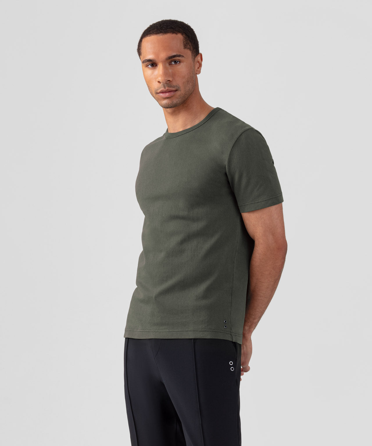 Cotton Mesh T-Shirt Eyelet Edition: Dark Khaki