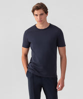 Cotton Mesh T-Shirt Eyelet Edition: Navy