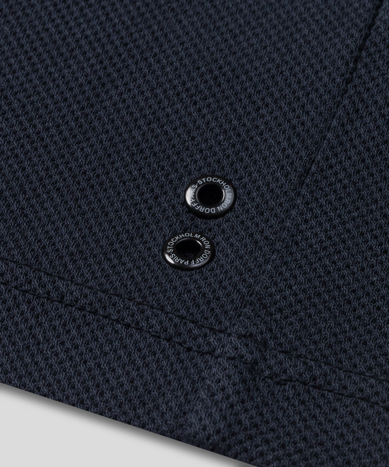 Cotton Mesh Sleeveless T-Shirt: Navy