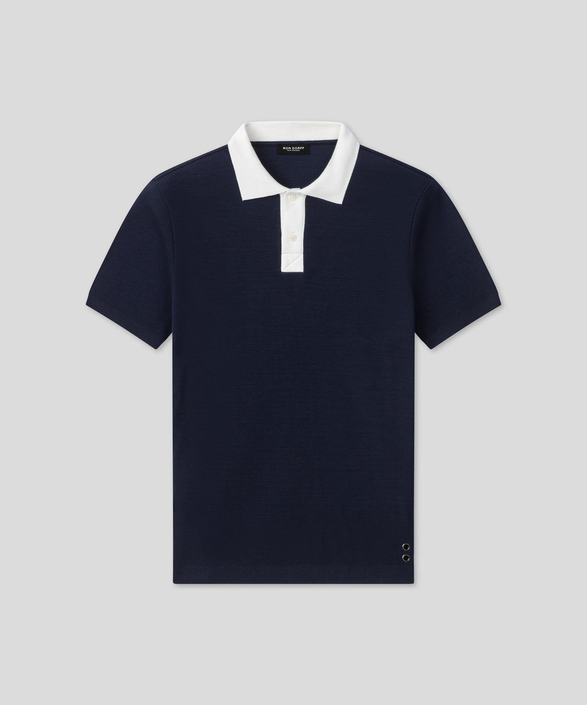 Cotton Piqué Polo: Navy