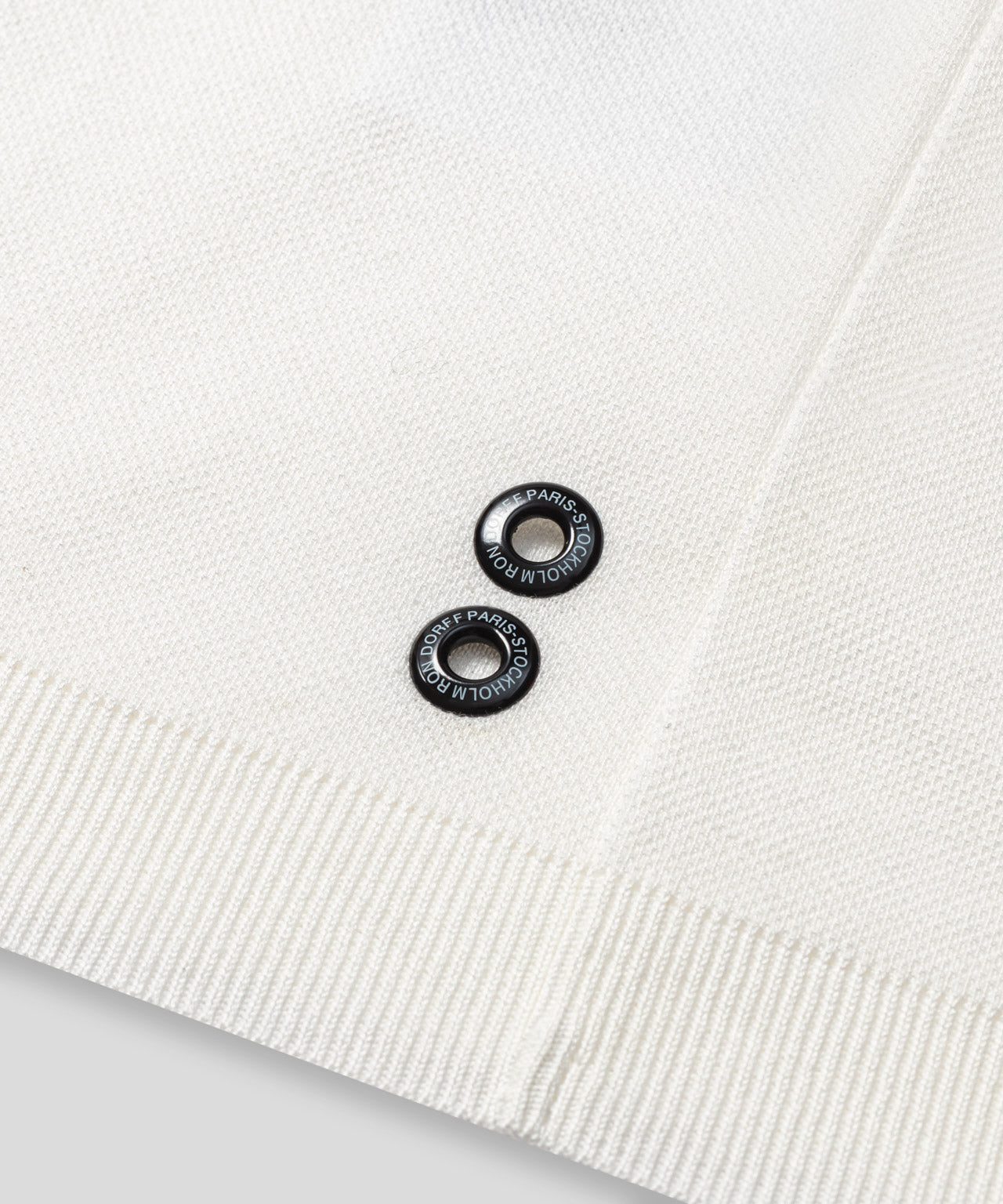 Cotton Piqué Polo: Off White