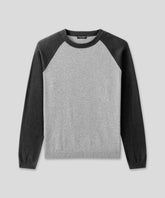 Cotton Wool Knitted Long Sleeved T-Shirt: Dark Grey
