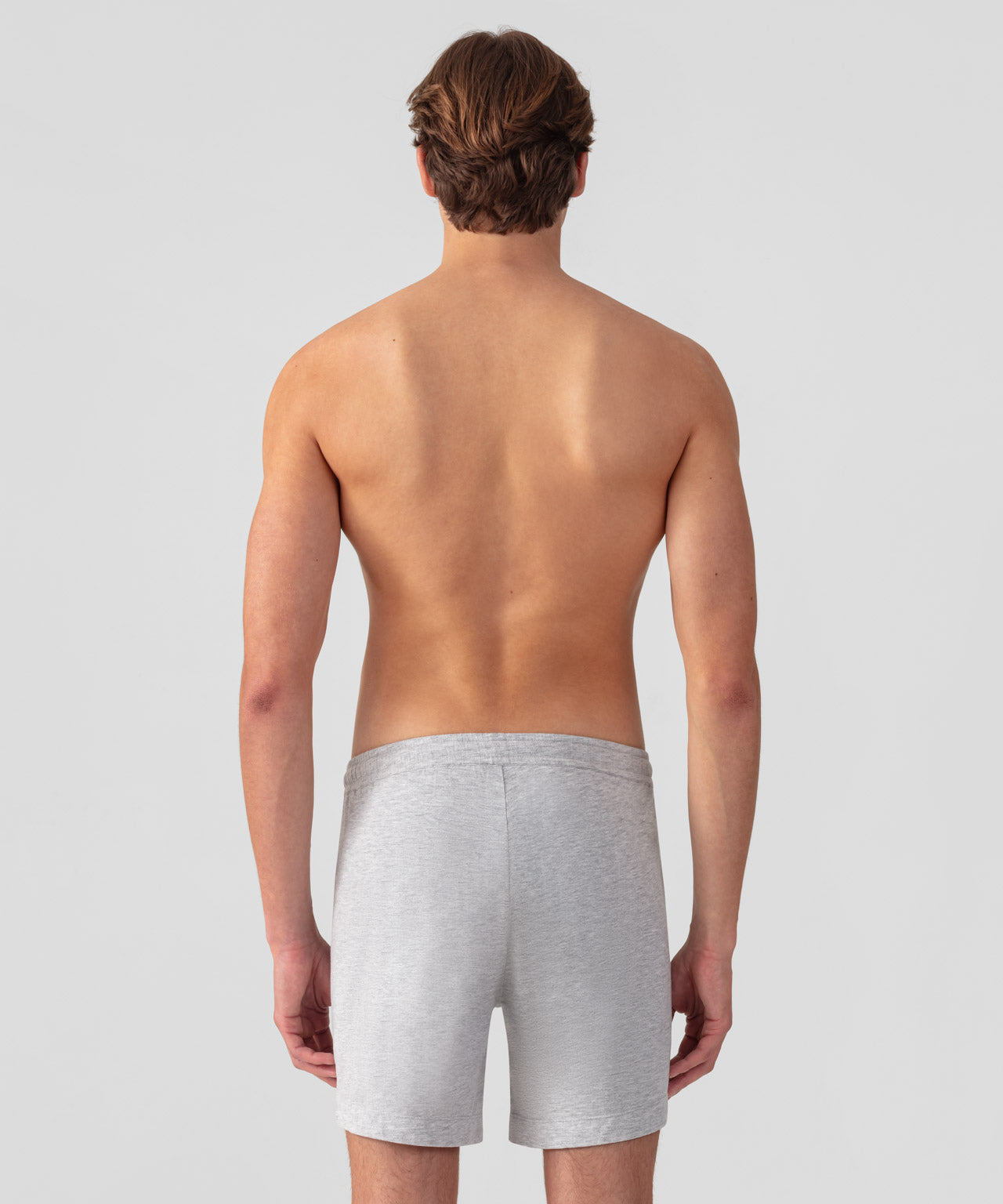 Cotton Modal Home Shorts: Grey Melange