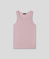 Ribbed Tank Top: Sunrise Pink
