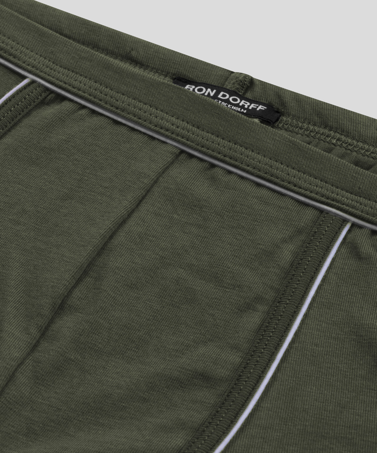 Boxer Briefs w. Piping: Military Green