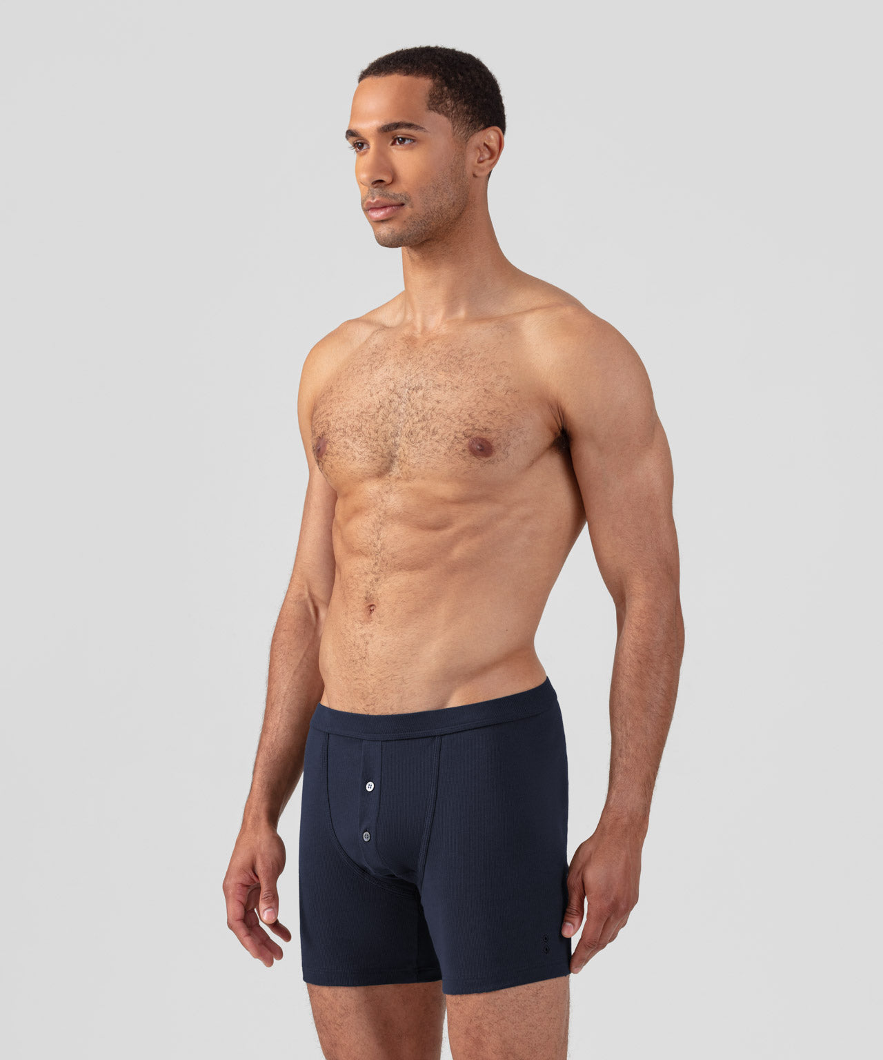 Army Ribbed Night Shorts: Navy