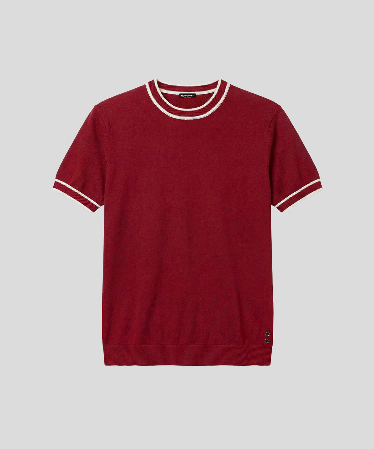 Knitted T-Shirt: Red