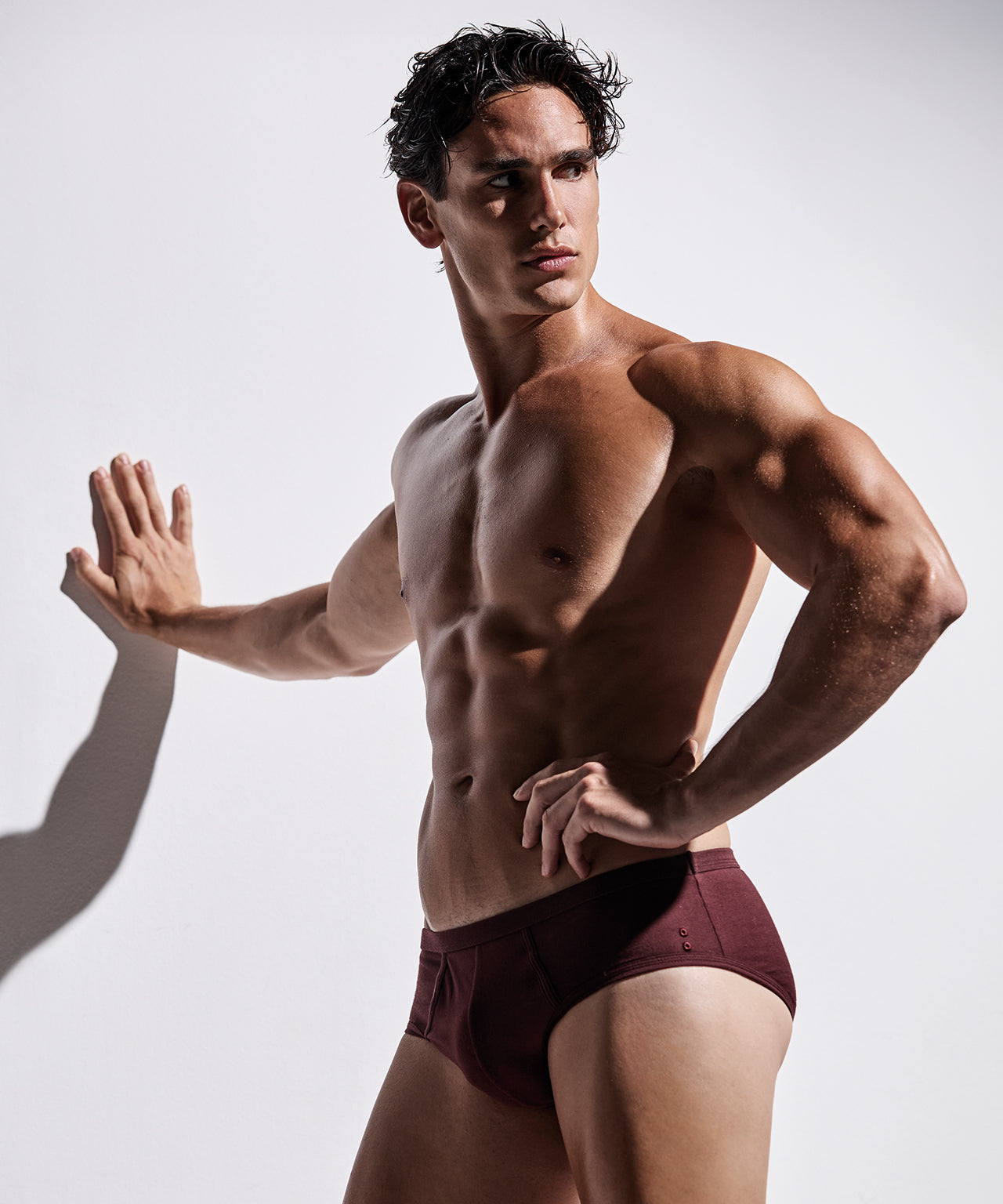 Y-Front Briefs: Bordeaux
