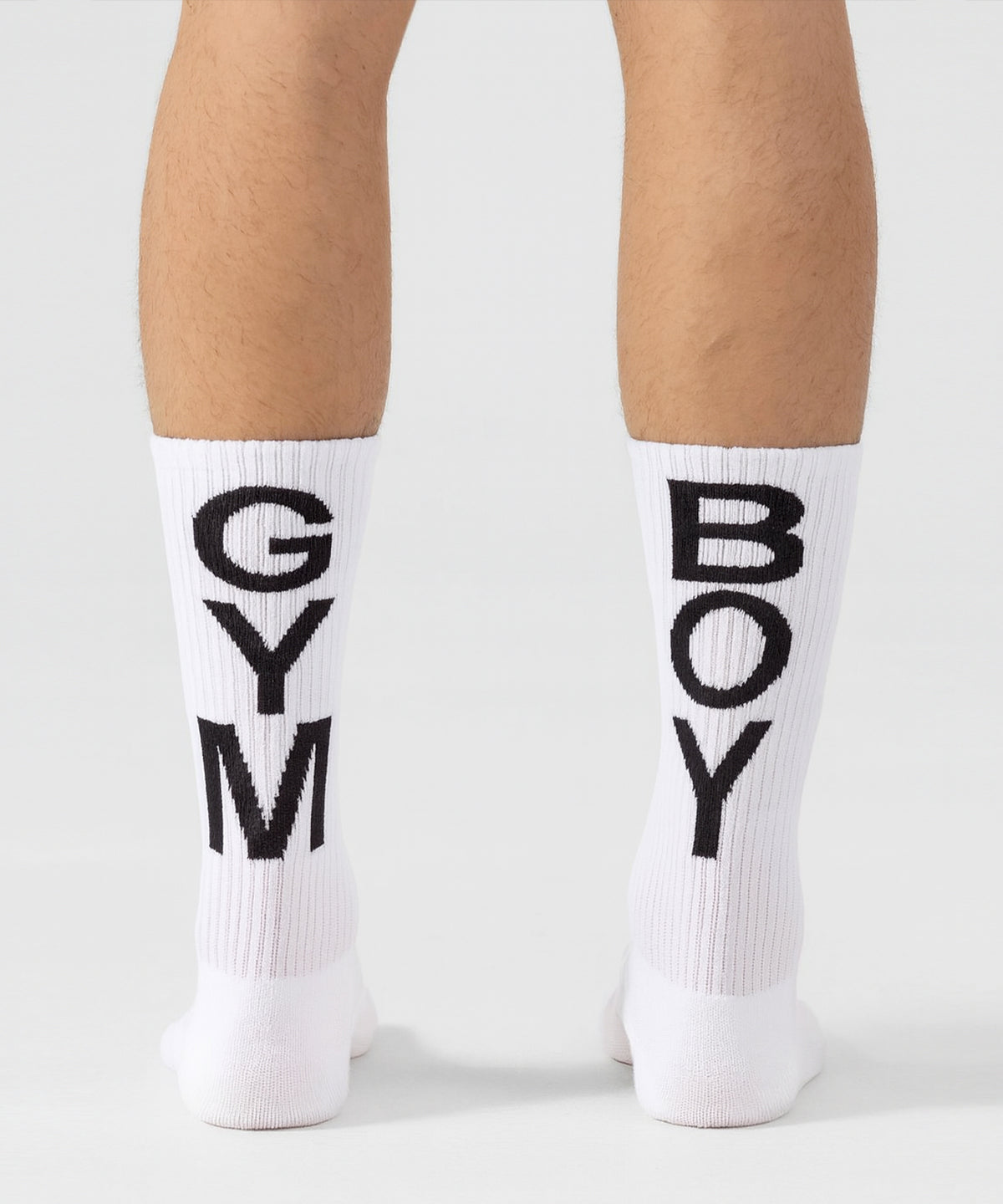 Sport Socks "GYM BOY": White