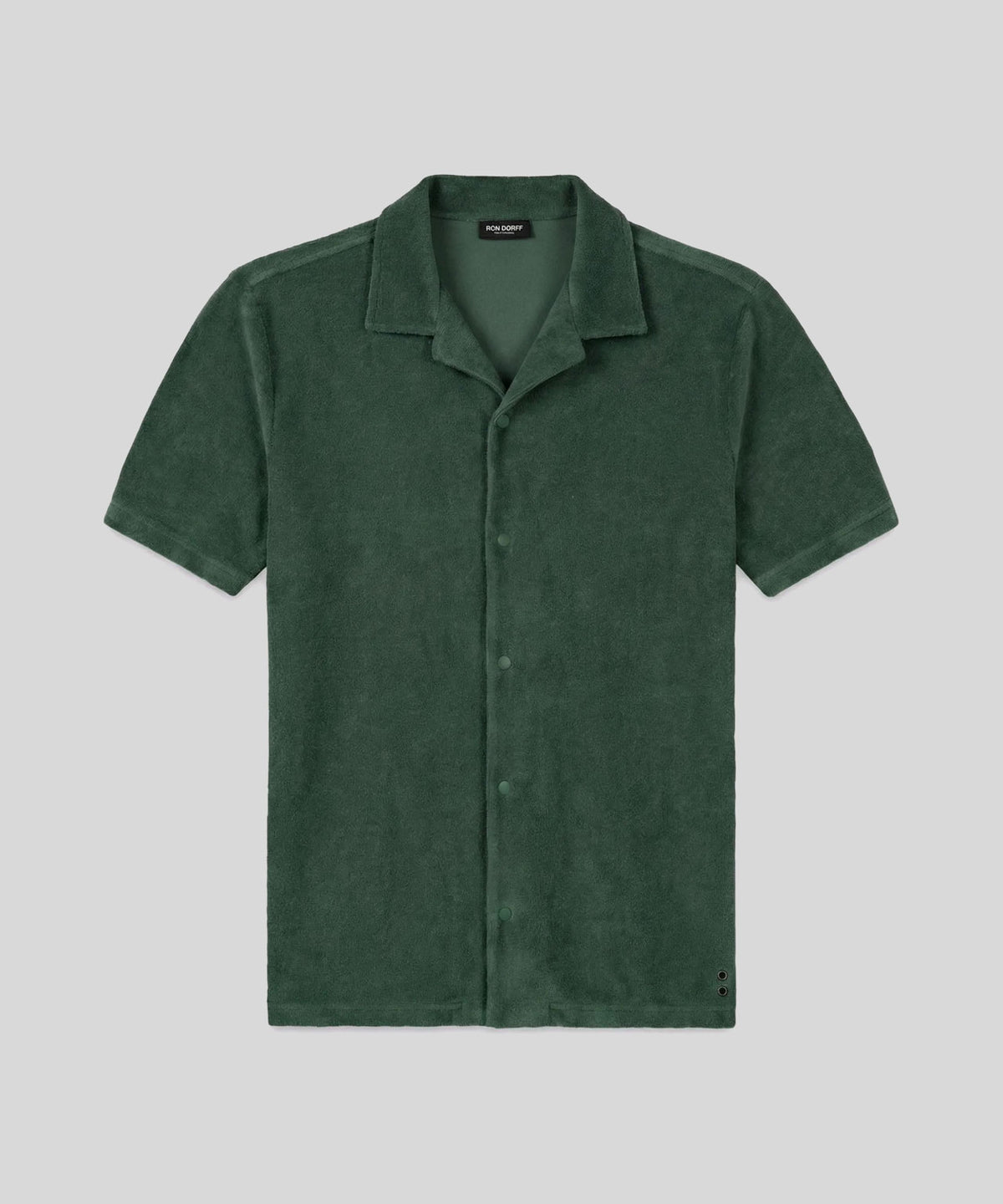 Cotton Terry Shirt: Court Green