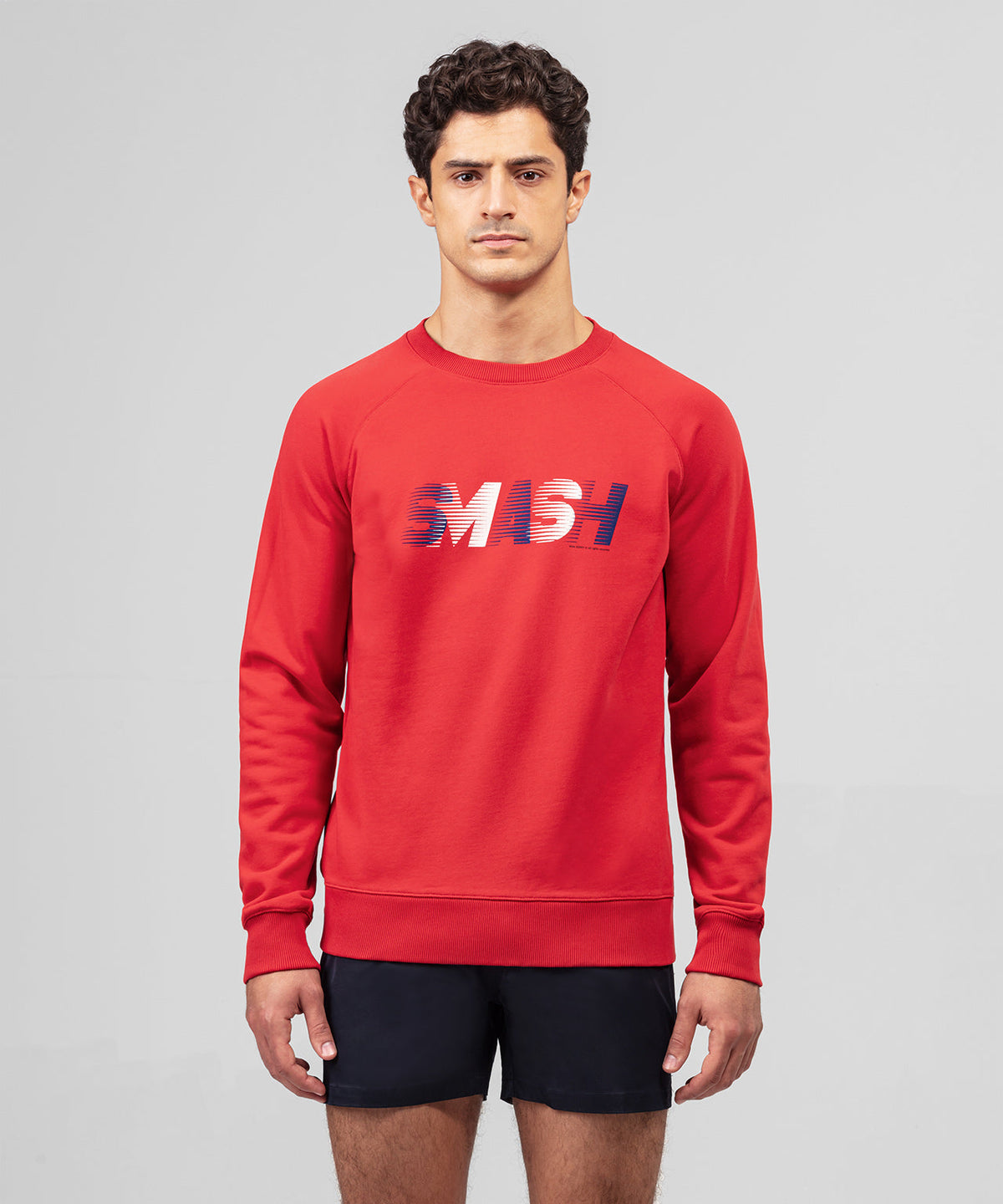 Organic Cotton Sweatshirt SMASH: Sporting Red