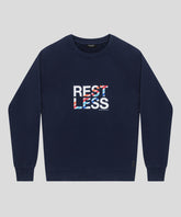 Organic Cotton Sweatshirt REST LESS: Navy