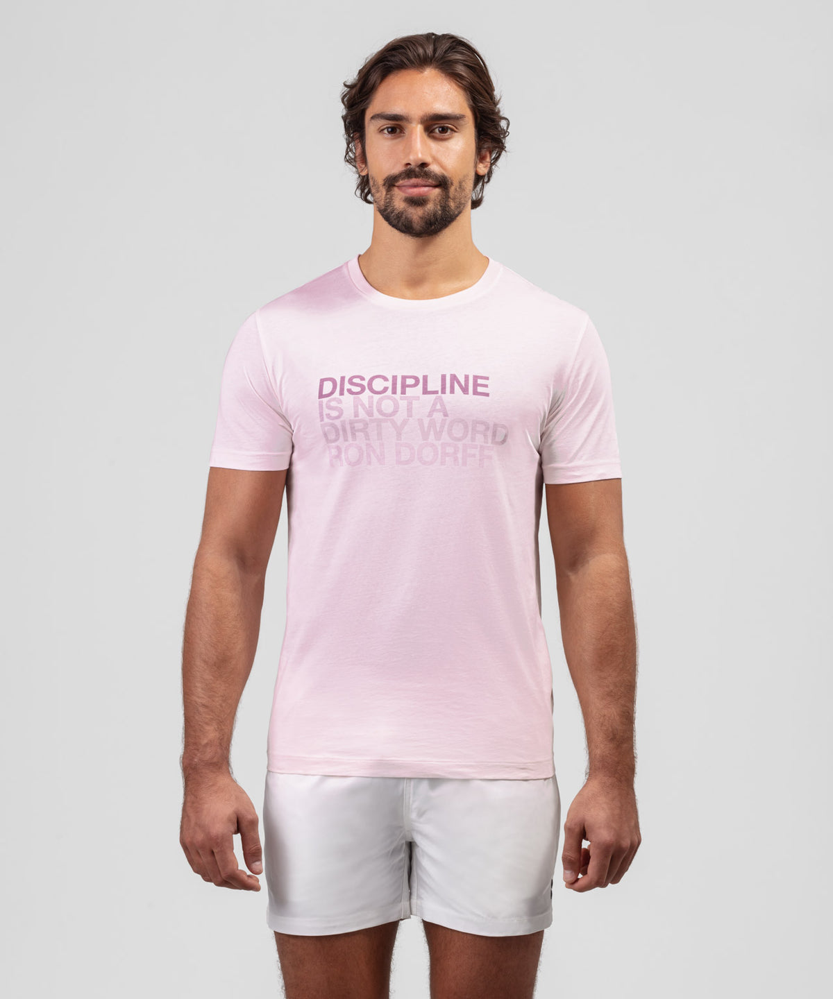 Organic Cotton T-Shirt DISCIPLINE: Pastel Pink