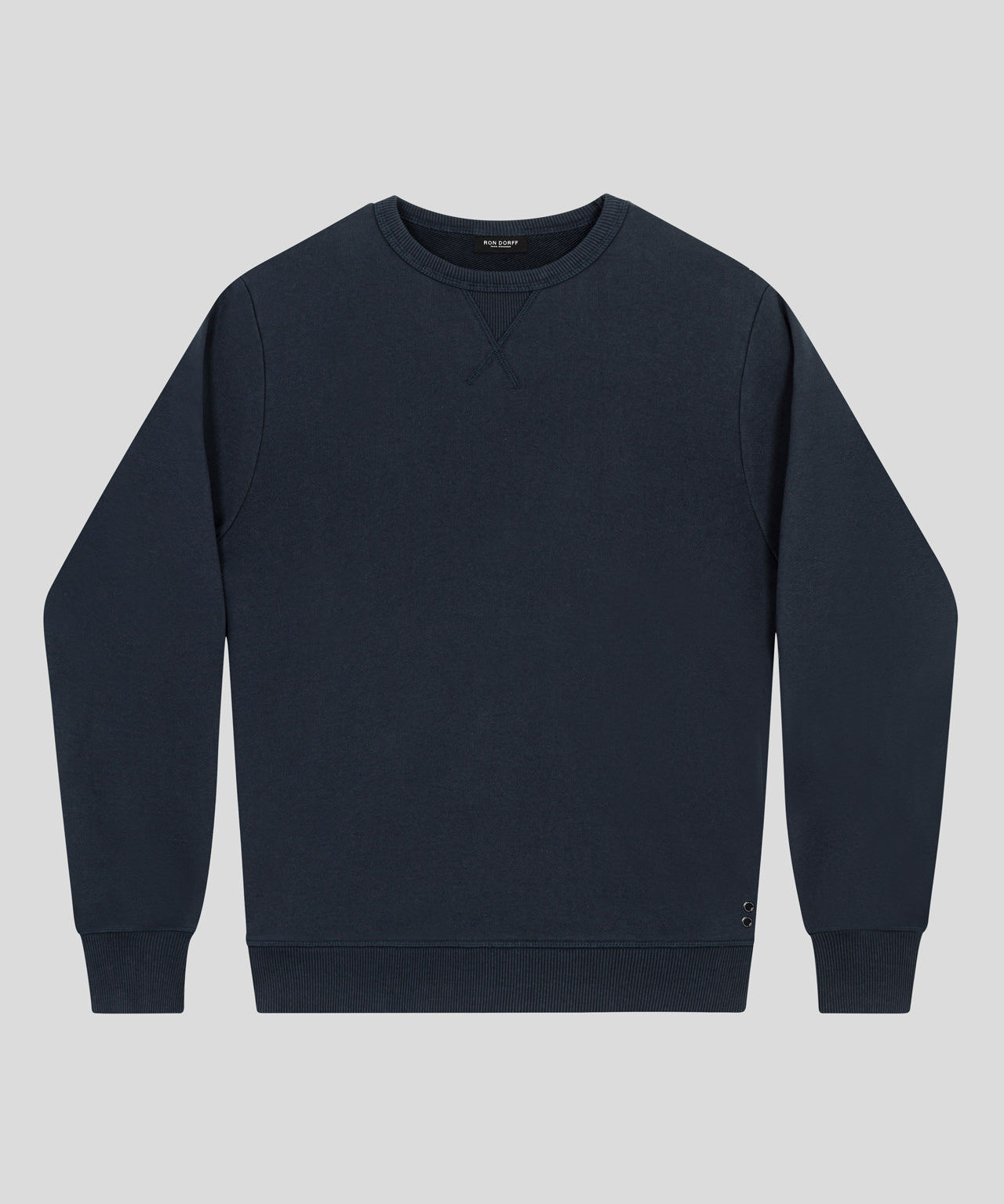 Organic Cotton Eyelet Edition Sweatshirt: Navy