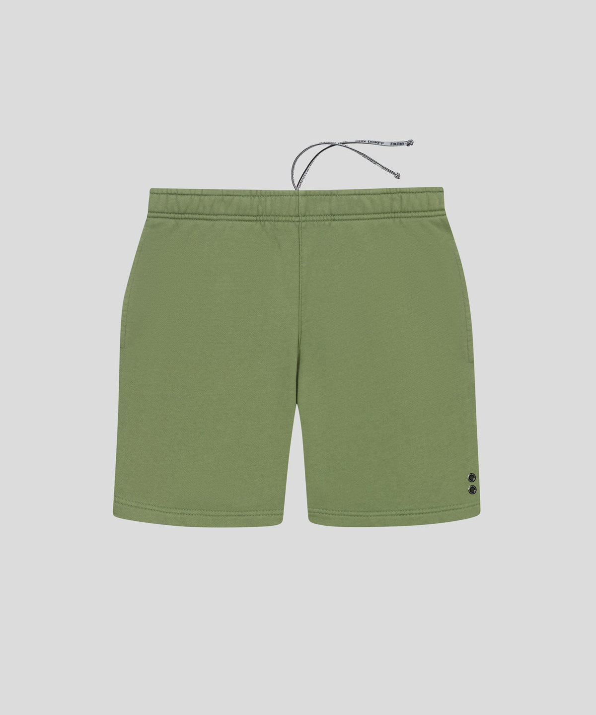 Organic Cotton Jogging Shorts: Moss Green