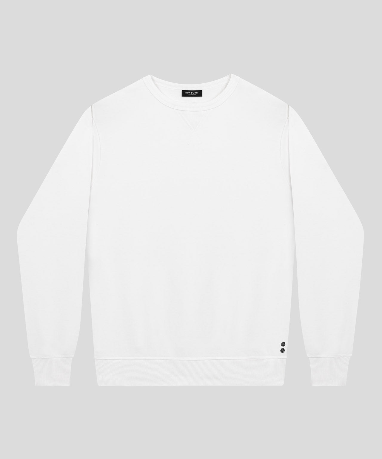 Organic Cotton Eyelet Edition Sweatshirt: Off White