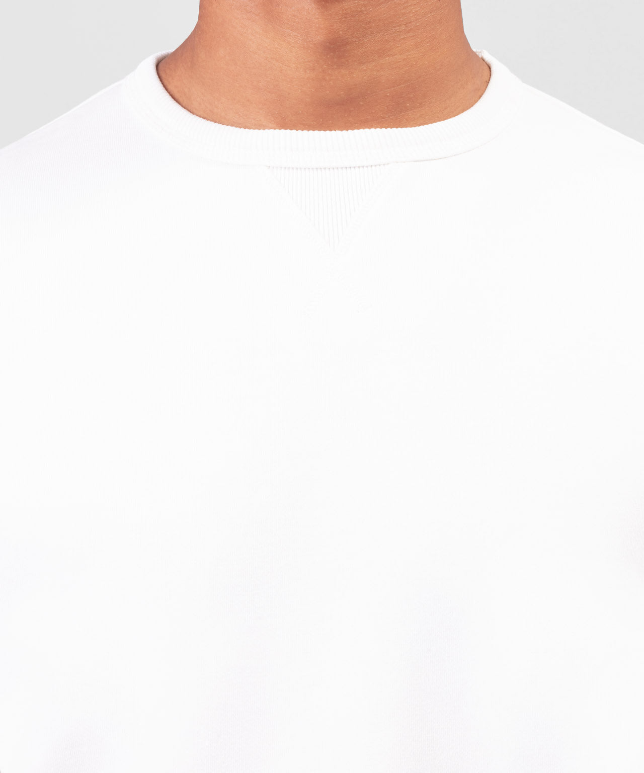 Organic Cotton Eyelet Edition Sweatshirt: Off White