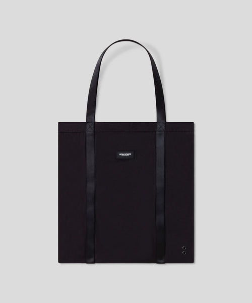 Light Ripstop Tote Bag: Black | Ron Dorff
